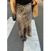 Leopar Desenli Atlas Saten Etek