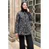 Leopar Desenli Hırka
