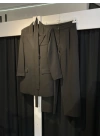 Premium Uzun Kuşaklı Blazer Ceket Takım
