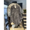 Leopar Desenli Saten Gömlek