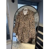 Leopar Desenli Saten Gömlek