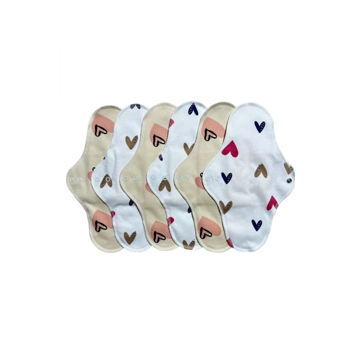 Yıkanabilir 6lı Doğal Kadın Pedi (gece)