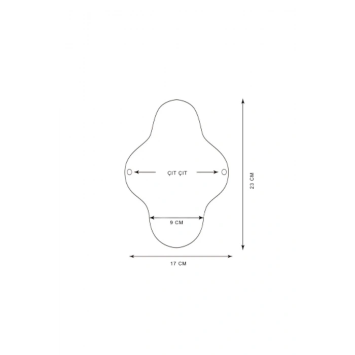 Yıkanabilir Doğal Kadın Pedi (12li Karışık Renk )