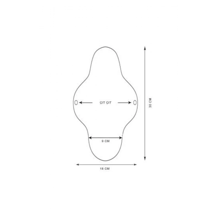 Desenli Bambu Yıkanabilir Organik Kadın Pedi (gece)