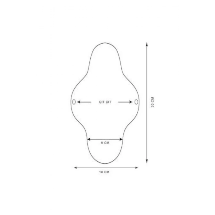 Bambu Yıkanabilir Doğal Kadın Pedi 6lı (GECE)