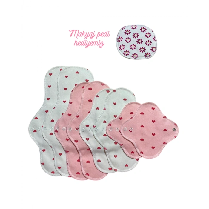 Bambu Yıkanabilir Doğal Kadın Pedi - Sevgililer Günü Hediye Seti