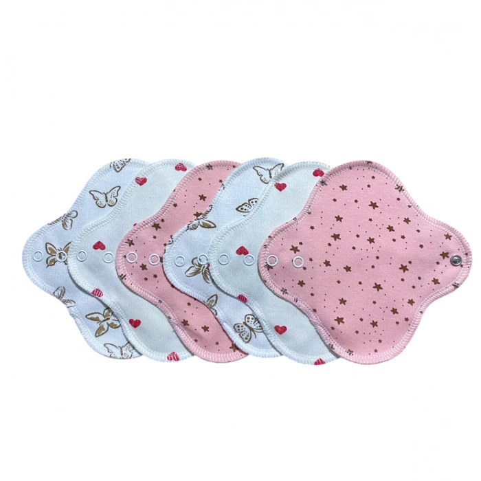 Bambu Yıkanabilir Doğal Kadın Pedi 6lı (GÜNLÜK)