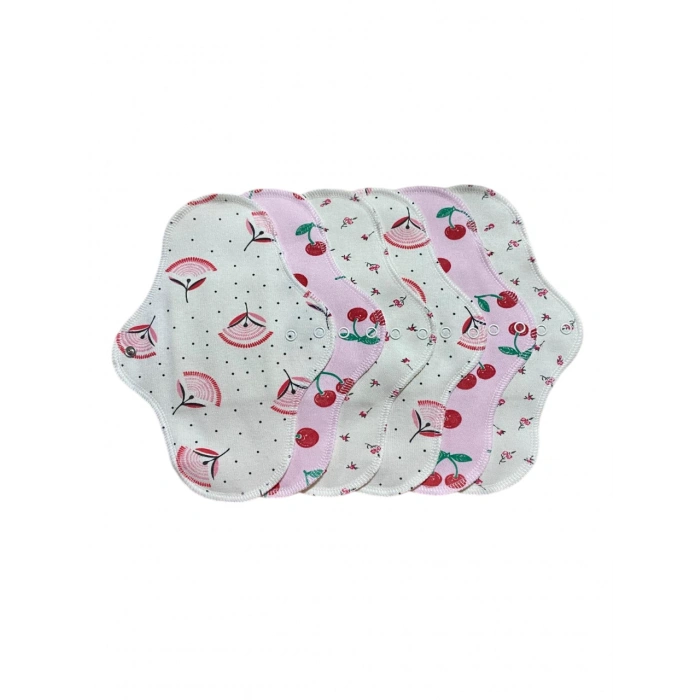 Bambu Yıkanabilir Doğal Kadın Pedi 6lı (NORMAL - AÇIK RENK) - Fırsat Set