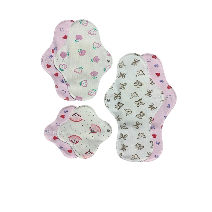 Bambu Yıkanabilir Doğal Kadın Pedi 6lı (karışık)