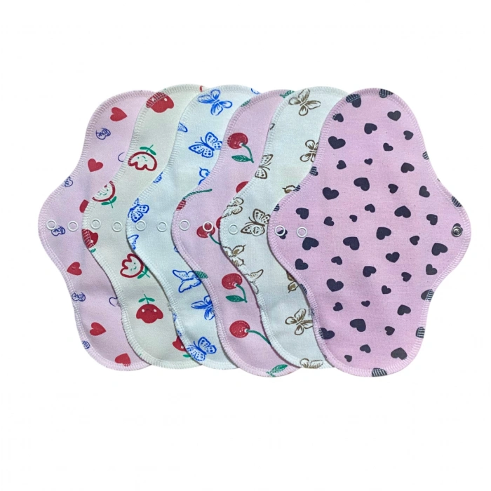 Bambu Yıkanabilir Doğal Kadın Pedi 6lı (normal)