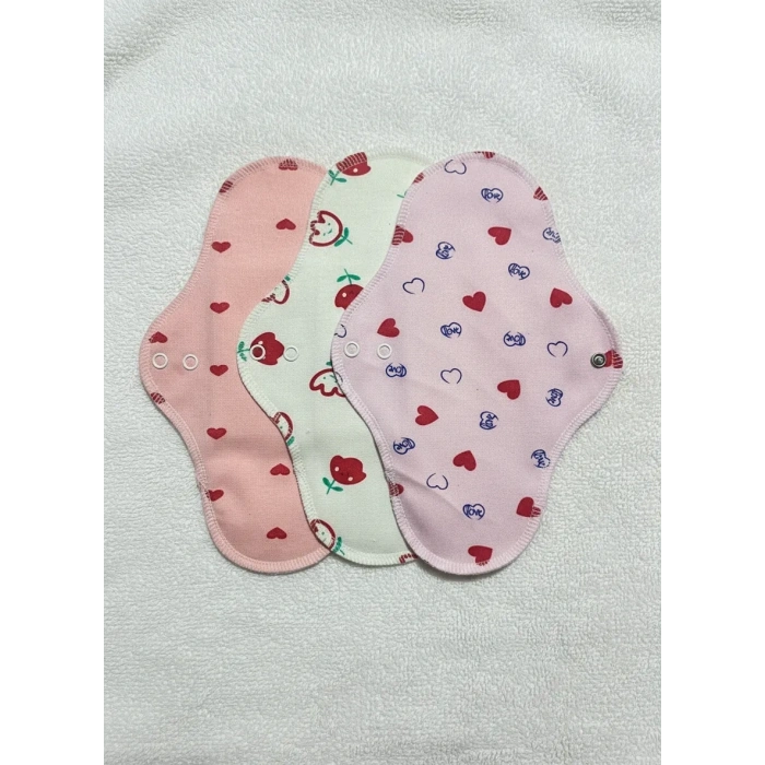 Bambu Yıkanabilir Organik Kadın Pedi Normal 3lü Set