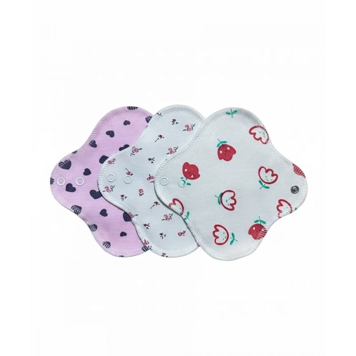 Yıkanabilir Doğal Kadın Pedi 3lü Günlük Set