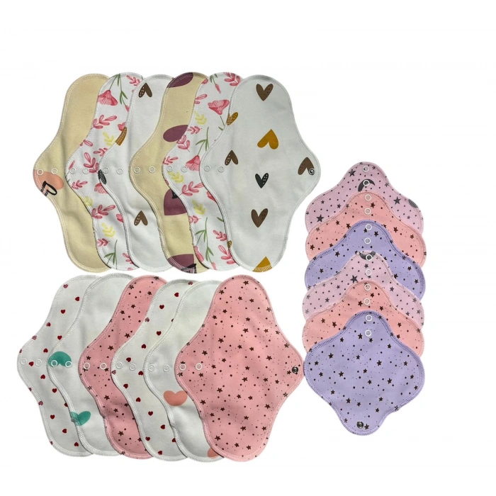 Bambu Yıkanabilir Doğal Kadın Pedi 18li