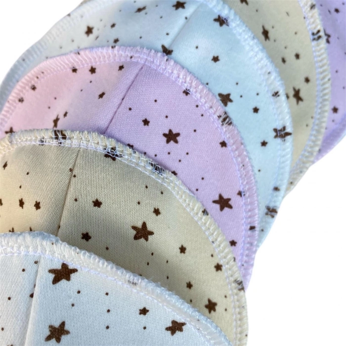 Pamuk Sızdırmaz Yıkanabilir Göğüs Pedi ( 3Çift )