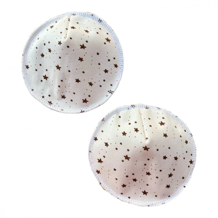 Pamuk Sızdırmaz Yıkanabilir Göğüs Pedi ( 3Çift )