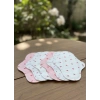 Bambu Yıkanabilir Doğal Kadın Pedi 6lı (NORMAL) - Koyu Pembe