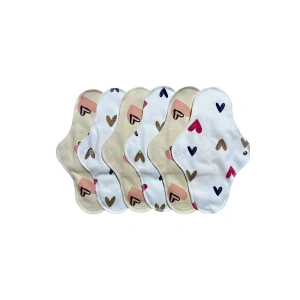 Yıkanabilir 6lı Doğal Kadın Pedi (gece)