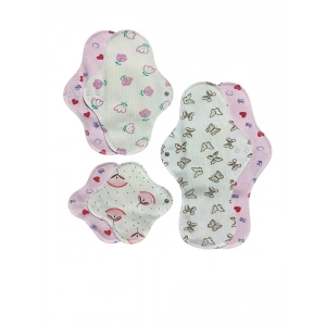 Bambu Yıkanabilir Doğal Kadın Pedi 6lı (karışık)