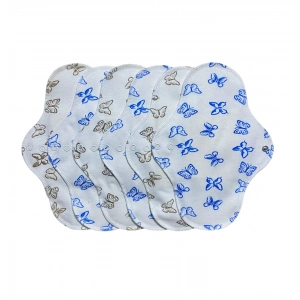 Yıkanabilir Doğal Kadın Pedi 6lı (NORMAL-KOYU PEMBE)