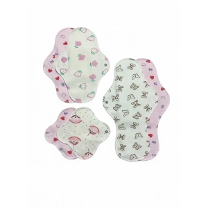 Yıkanabilir 6lı Doğal Kadın Pedi Karışık Boy