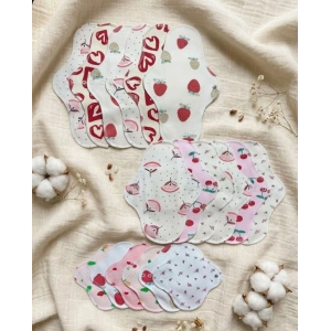 Bambu Yıkanabilir Doğal Kadın Pedi 18li (Farklı Desen Gelebilir)