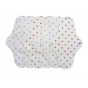 Doğal yıkanabilir kadın pedi 6lı gece set