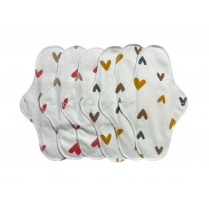 Yıkanabilir doğal kadın pedi gece set 6lı