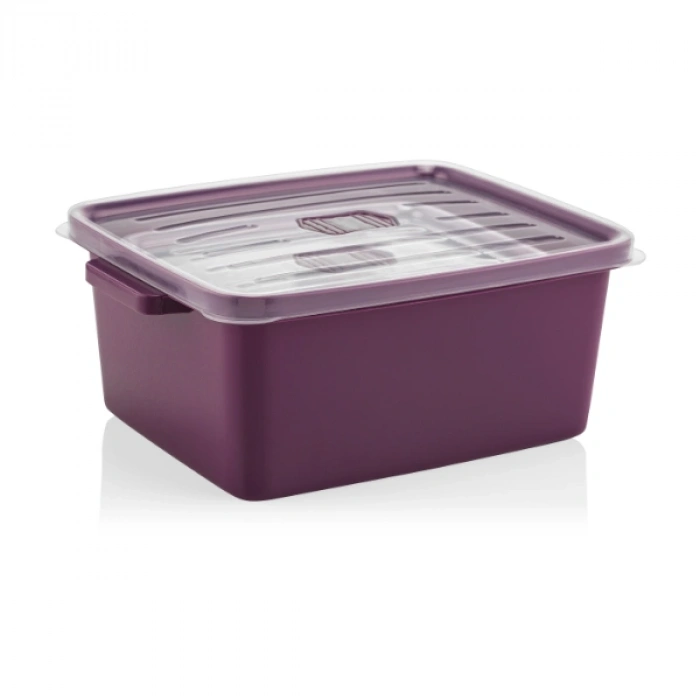 3lü Dikdörtgen Mikrodalga Saklama Kabı Seti