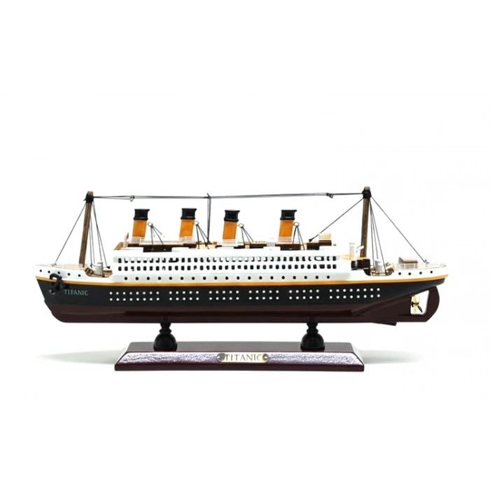 35x45 cm Özel Tasarım Işıklı Ahşap Titanik Gemi