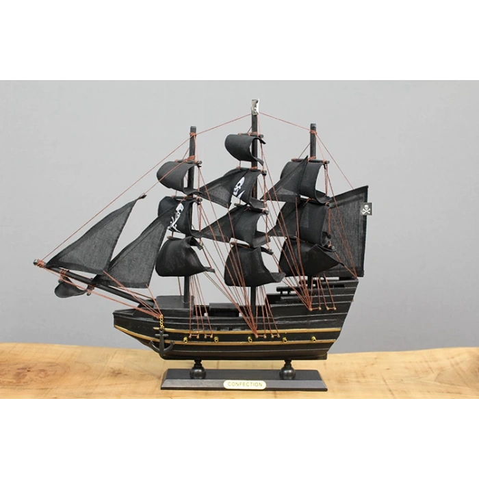 Ahşap Korsan Gemisi 35x40 cm