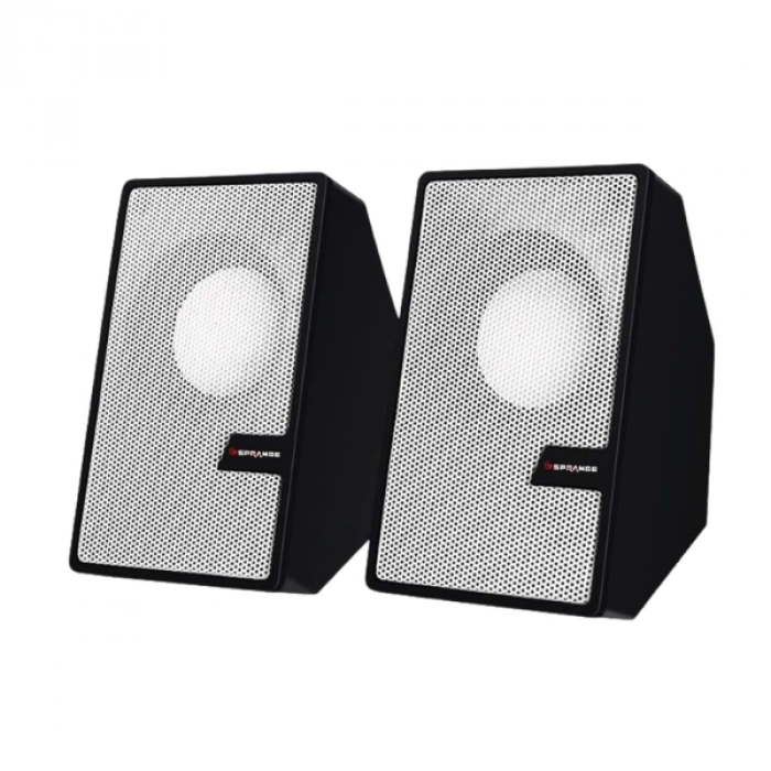 Beyaz USB 2.0 + 3.5mm USB Hoparlör