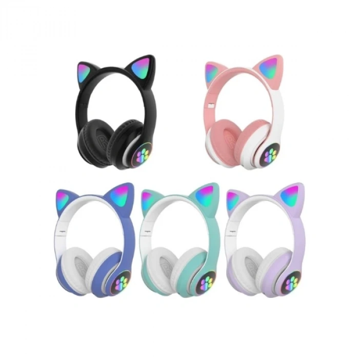 Kedi Figürlü Bluetooth Kulaklık