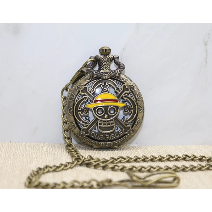 One Piece Tasarımlı Köstekli Saat