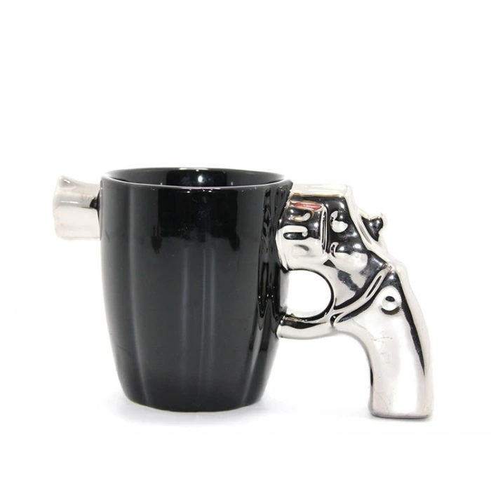 Porselen Silahlı Kupa Bardak Model 1