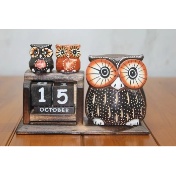 Ahşap Baykuş Takvim