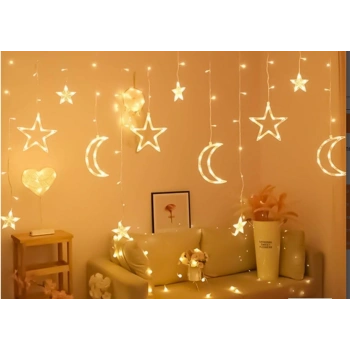 Ay Yıldız Perde Led 3m