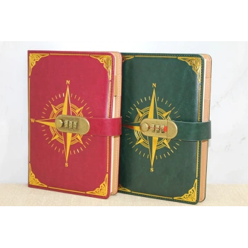 Özel Tasarım Şifreli Deri Defter