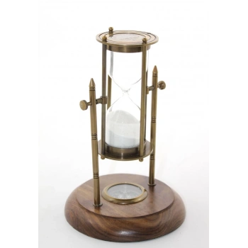 Pirinç Pusulalı Kum Saati Model 6