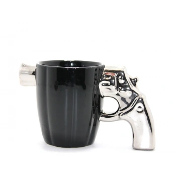 Porselen Silahlı Kupa Bardak Model 1