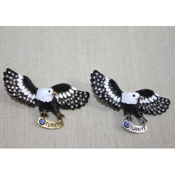 Swarovski Taşlı Kartal Figürlü Magnet