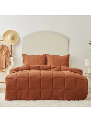 Karaca Home Muse Çift Kişilik Spring Comfort Set Terracotta