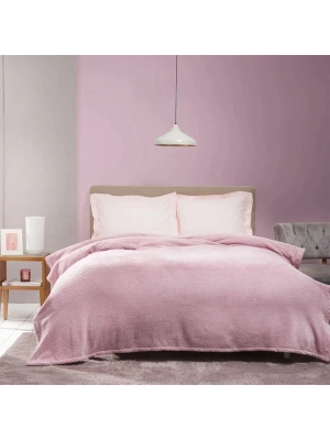 Karaca Home Theoline Gül Kurusu Çift Kişilik Welsoft Jakar Battaniye