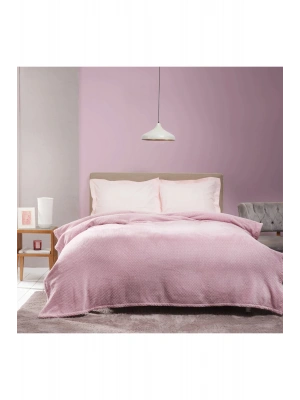 Karaca Home Theoline Tek Kişilik Wellsoft Jakar Battaniye Gül Kurusu