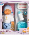 1030141 Sesli Bebelou Tuvalet Zamanı Bebek Seti 32 cm -Sunman