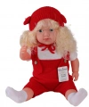 5214 60 CM TRİKOLU TULUMLU SAÇLI BÜYÜK BEBEK