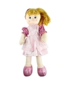 AY950C Parlak Elbiseli Bez Bebek 50 cm -Vardem