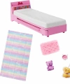 HMM64 My First Barbie - İlk Barbie Bebeğim - Barbienin Yatağı Oyun Seti