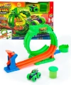 JMK91 Hot Wheels Monster Trucks Mutant Kaosu Çemberde Yarış Oyun Seti
