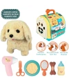 JND-3615 Taşıma Çantalı Hareketli Pilli Köpek Set (Pet Shop) -Vardem Oyuncak