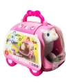 JND-6801 Taşıma Araba Çantalı Hareketli Pilli Kedi Set -Vardem Oyuncak